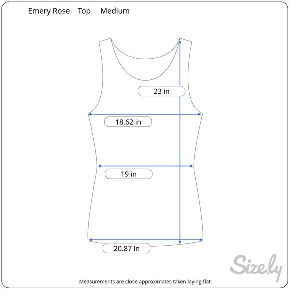 Emery Rose Womens Tank Top Size M Black Guitar Wings Print Slim Fit Stretch - Picture 2 of 9